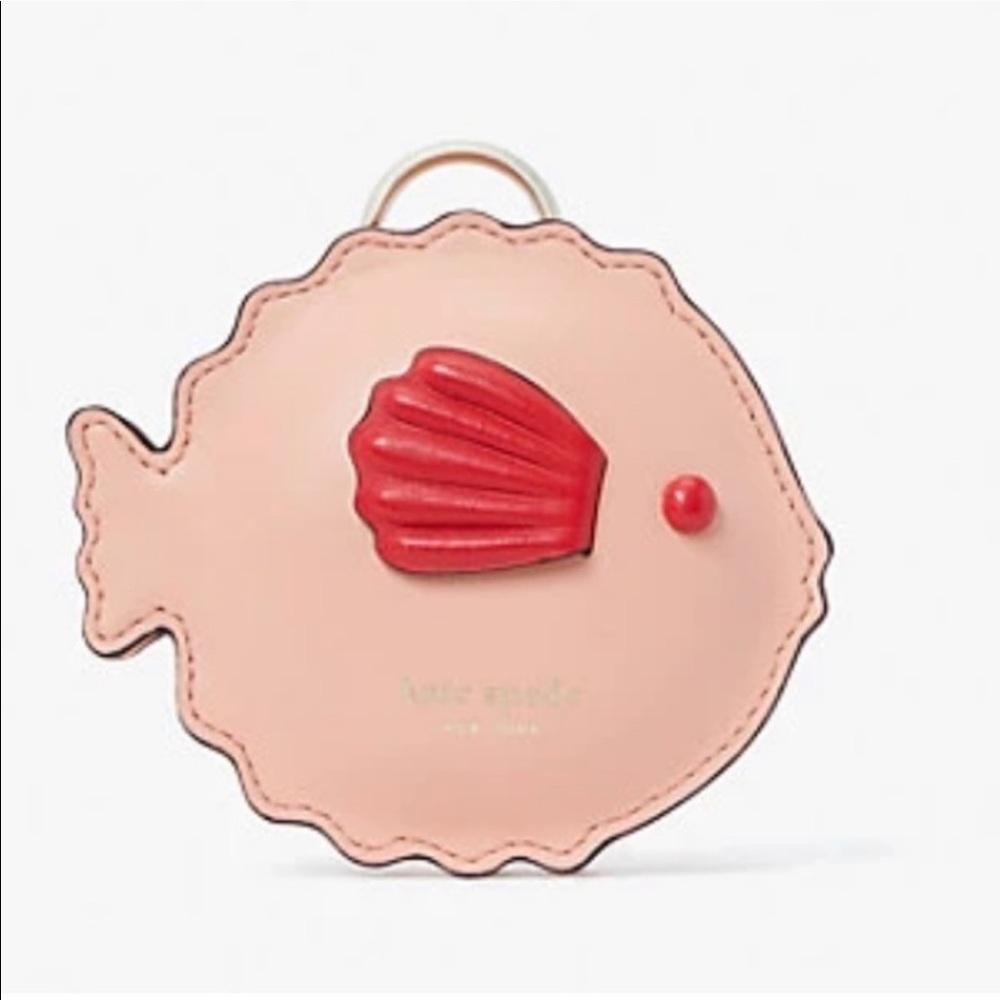 Kate Spade Special Limited Edition Discontinued Guava Juice Puffy Coin Purse.